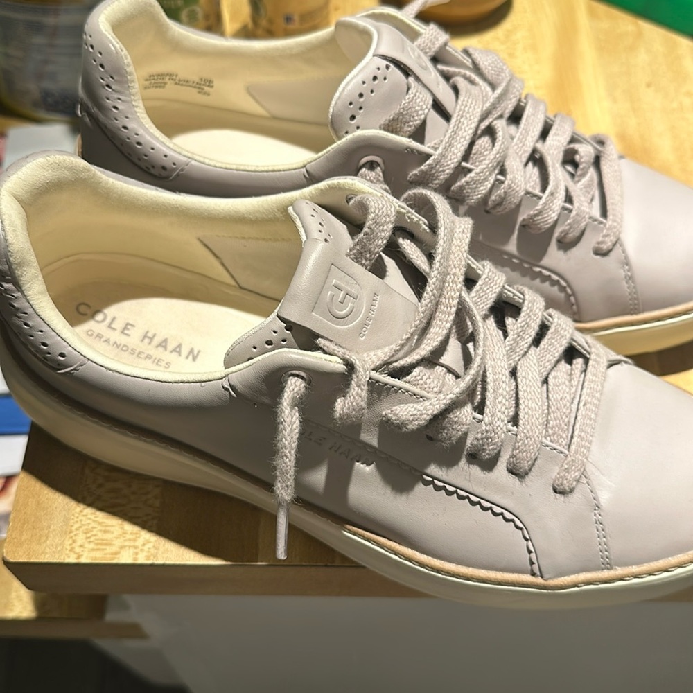 COLEHAAN Grandseries leather tennis shoes